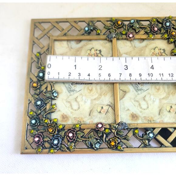 PICTURE FRAME-Vintage Matson Peti Cadeau Collection-Metal-Double (unmarked) - Picture 15 of 15